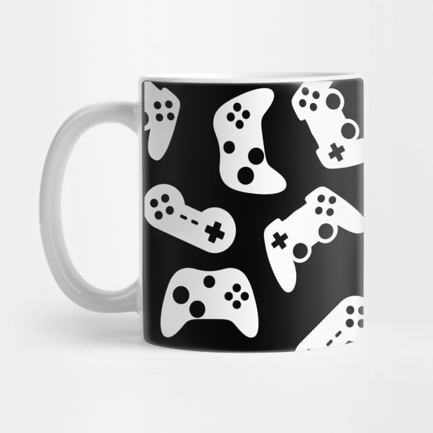 Video game motif for gamer by Mewzeek_T